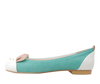 Mint Bunny Motive Ballet Flats